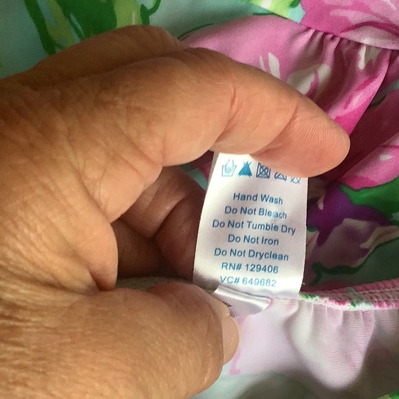 VENUS bikini tankini floral pastels size (4) put your own pads. Turquois… - Picture 11 of 12